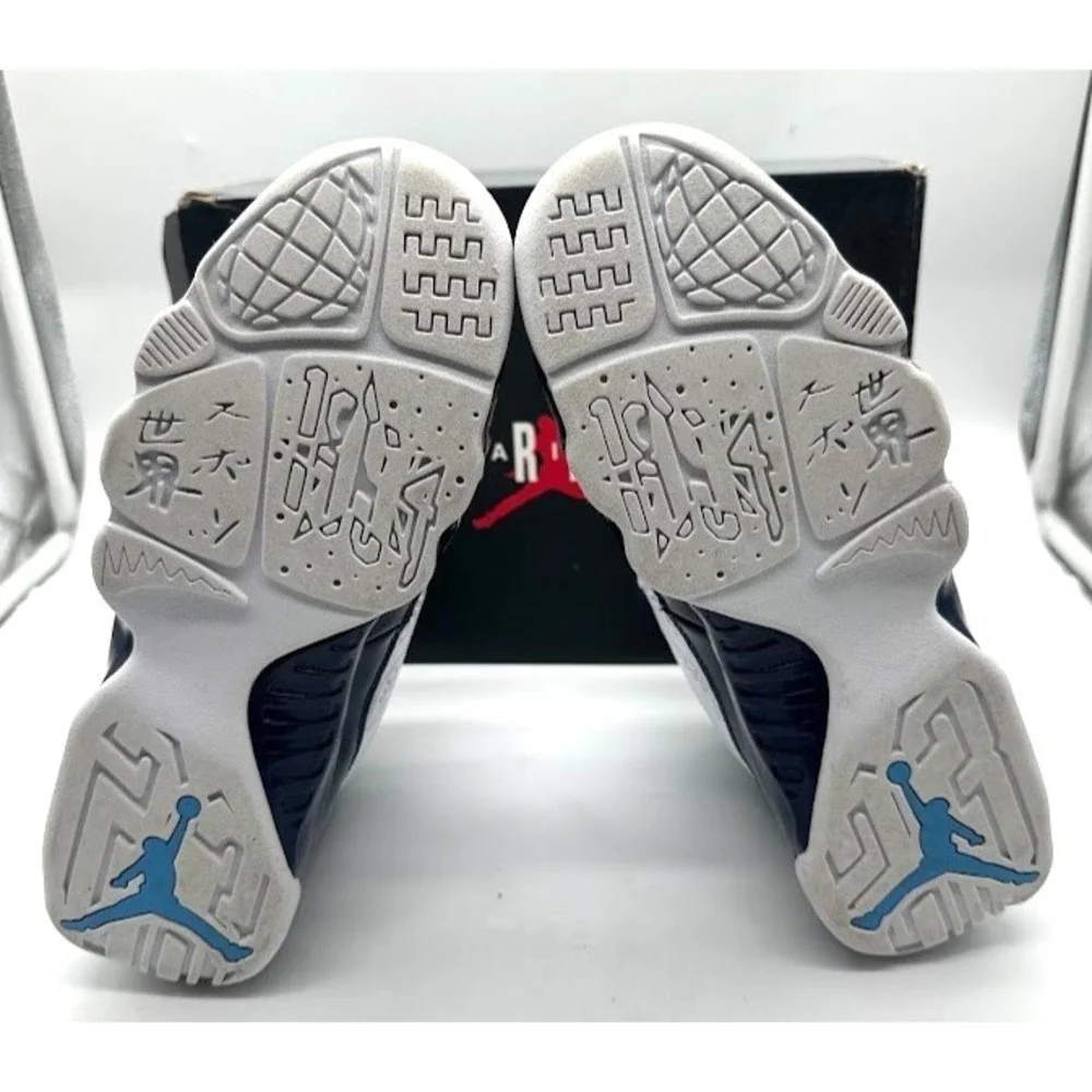 Nike Air Jordan 9 Retro GS White University Blue 302359-145 Size 7Y w/ Box